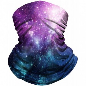 Balaclavas Bandana Gaiter Headwear Motorcycle Women - Galaxy-purple a - CA193R4ZDC4 $15.58