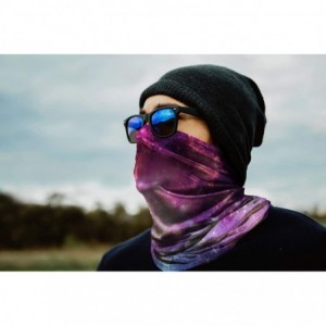 Balaclavas Bandana Gaiter Headwear Motorcycle Women - Galaxy-purple a - CA193R4ZDC4 $15.58