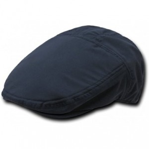 Newsboy Caps Solid Color Polyester Woven Ivy Cap - Midnight Blue - CZ110FJFJLN $17.58