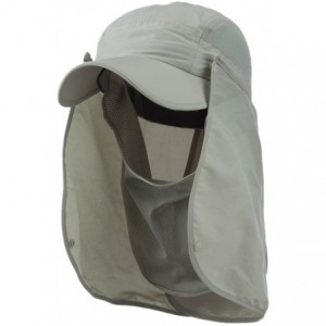 Sun Hats UV 50+ Talson Removable Flap Breathable Cap - Khaki - CB11FITQ1CV $13.76