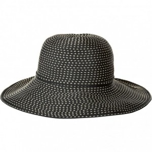 Sun Hats Women's Ribbon Crusher Medium Brim - One Size - Black - C7118HQK8HL $54.44