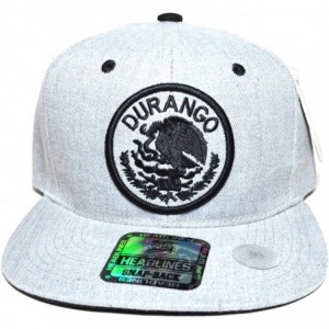 Baseball Caps Mexico City w/Flag Embroidered Silver Snapback Flat Cap Durable Baseball Hat AYO1041 - Durango - CN186Q2347A $1...