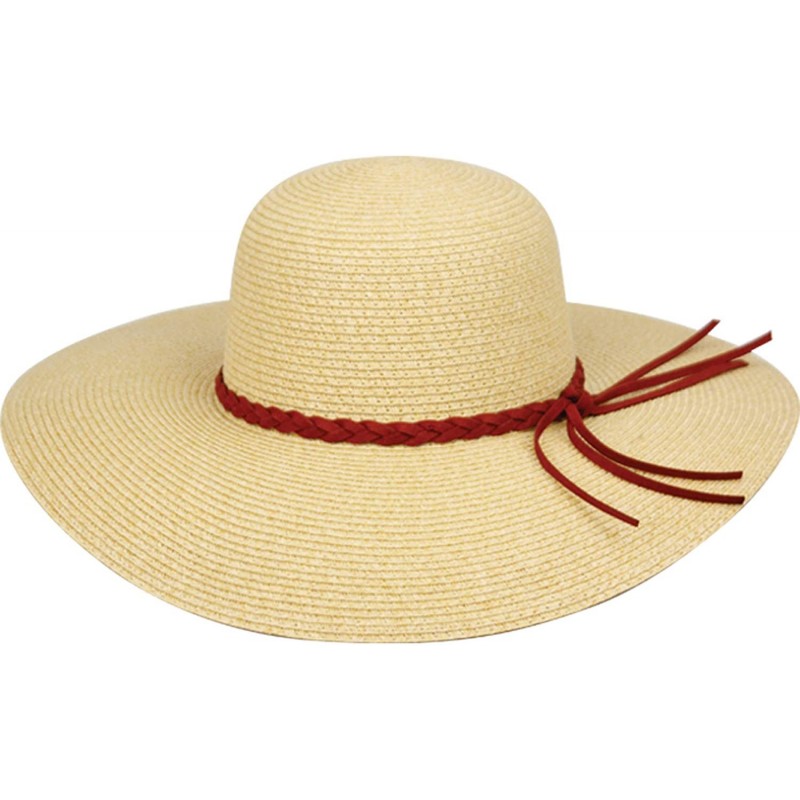 Fedoras Women's Braid Straw Wide Brim Fedora Hat UPF 50+ w/Adjustable Drawstring - Fl2245 Natural - CI18E29RZZY $20.32