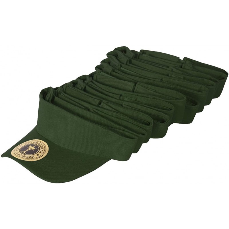 Visors 12 Pack Youth Size Sun Visor - Kelly Green - CS18S40C0GH $42.07