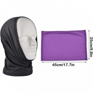 Balaclavas Protection Bandana Headwear Headband Fishing - 2pcs Black+purple - CI198Q02AN2 $15.54