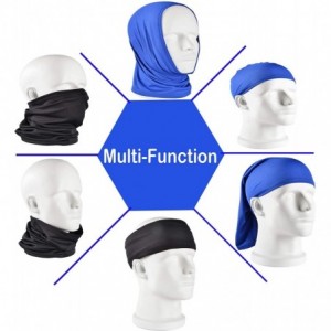 Balaclavas Protection Bandana Headwear Headband Fishing - 2pcs Black+purple - CI198Q02AN2 $15.54