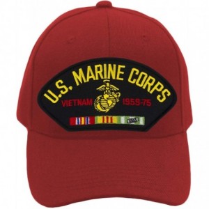 Baseball Caps US Marine Corps - Vietnam War Hat/Ballcap Adjustable One Size Fits Most - Red - CZ18RTTQ3HN $20.14
