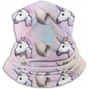 Balaclavas Neck Gaiter Headwear Face Sun Mask Magic Scarf Bandana Balaclava - Unicorn Rainbow and Conch - C9197SDMLC8 $15.50