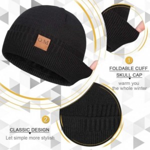 Skullies & Beanies Winter Beanie Fleece Toboggan - A1-black - CD18Y0S6Z5L $12.92