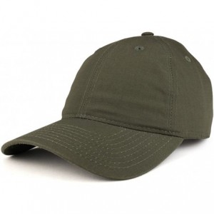Baseball Caps Soft Crown Low Profile Tear Resistant Ripstop Cotton Baseball Cap - Olive - C01864NNNIO $30.31