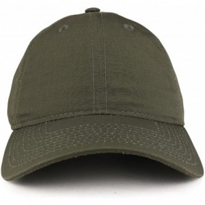 Baseball Caps Soft Crown Low Profile Tear Resistant Ripstop Cotton Baseball Cap - Olive - C01864NNNIO $14.56