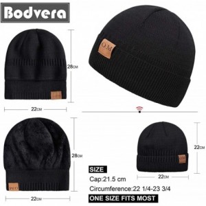 Skullies & Beanies Winter Beanie Fleece Toboggan - A1-black - CD18Y0S6Z5L $12.92