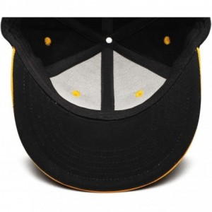 Baseball Caps Mens Womens Fashion Adjustable Sun Baseball Hat for Men Trucker Cap for Women - Yellow - CY18NUDWUY5 $19.79