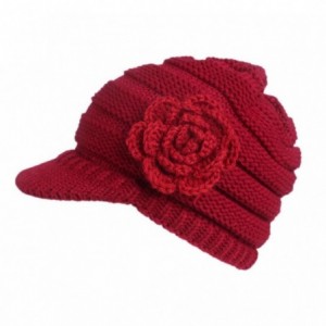 Skullies & Beanies Women Hat-Fashion Women Hats For Winter Beanies Knitted Hats Girls' Rabbit Cap (a-Red) - A-red - CJ188NCLL...