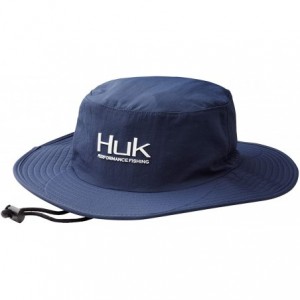 Sun Hats Mens Boonie Hat - Wide Brim Fishing Hat with UPF 30+ Sun Protection - Navy - CK18W5N44RK $25.33