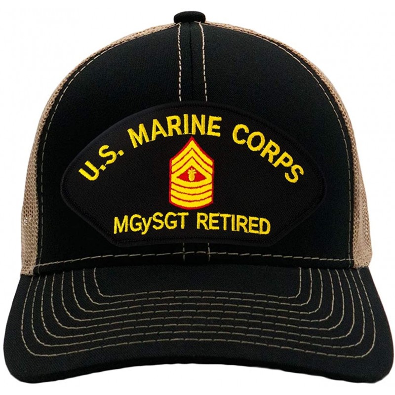 Baseball Caps US Marine Corps - Master Gunnery Sergeant Retired Hat/Ballcap Adjustable One Size Fits Most - CA18NK9CRZ7 $22.60