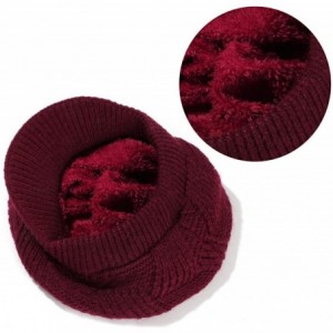 Skullies & Beanies Women's Winter Beanie Newsboy Cap Warm Fleece Lining - Thick Slouchy Cable Knit Skull Hat Ski Cap - Grape ...