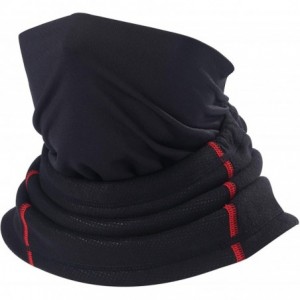 Balaclavas Neck Warmer Gaiter- Winter Thicken Soft Elastic Fleece Skiing Face Scarf Mask - Style（red Line）thicken - CG18S3IGI...