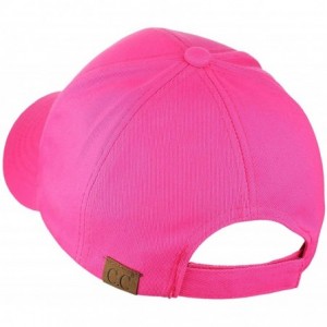 Baseball Caps Women's Embroidered Quote Adjustable Cotton Baseball Cap - Dog Mom- Hot Pink - C9180OS0WK7 $17.14