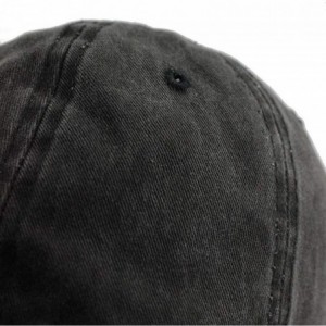 Baseball Caps Adults Boston Terrier Baseball Caps Peep Dog Denim Sport Bill Caps - Black - CE18M5XKQ0Z $14.91