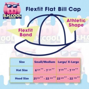 Baseball Caps Custom Embroidered Flexfit 6210 Structured Flat Bill Fitted - Personalized Image & Text - Your Design Here - Re...