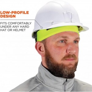 Baseball Caps Chill Its 6630 Skull Cap- Lined with Terry Cloth Sweatband- Sweat Wicking- Lime - Lime - CW11520UY47 $10.12