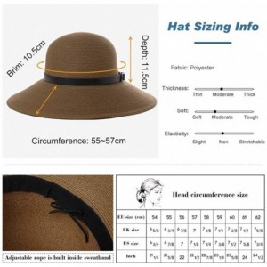Sun Hats Womens Packable Fedoras 55 57cm - CQ18SOLLHNT $19.55