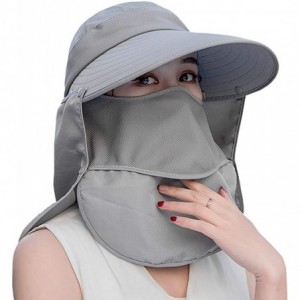 Sun Hats Outdoor UPF 50+ UV Sun Protection Waterproof Breathable Face Neck Flap Cover Folding Sun Hat for Men/Women - CW196MK...