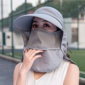 Sun Hats Outdoor UPF 50+ UV Sun Protection Waterproof Breathable Face Neck Flap Cover Folding Sun Hat for Men/Women - CW196MK...