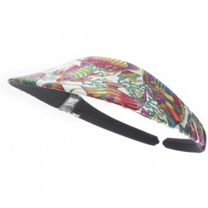 Visors Original Size Print Sport Sun Visor - Tropical Fish White - C112E3BF6Q1 $14.19