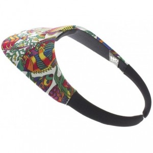 Visors Original Size Print Sport Sun Visor - Tropical Fish White - C112E3BF6Q1 $14.19