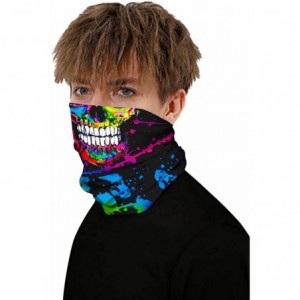 Balaclavas Gaiter Bandana Breathable Balaclava Protection - K-multicolor Teeth - CW197YD6AS7 $15.39