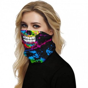 Balaclavas Gaiter Bandana Breathable Balaclava Protection - K-multicolor Teeth - CW197YD6AS7 $15.39