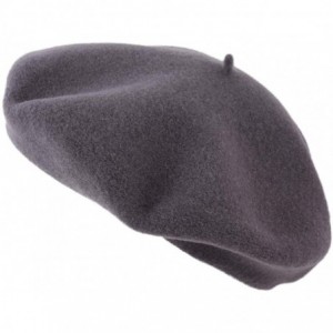 Berets Women's Paris Wool Beret - Anthracite - CV11E7ELXJ9 $32.95