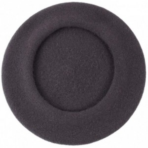 Berets Women's Paris Wool Beret - Anthracite - CV11E7ELXJ9 $32.95