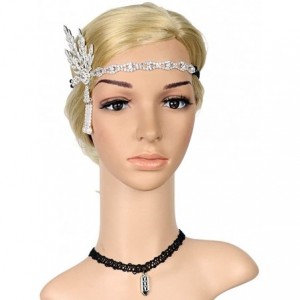 Headbands Rhinestone Headpiece 1920s Medallion Accessories - 31-d-silver - CK194HK2GRG $13.01