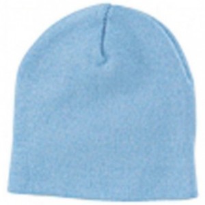 Baseball Caps Heavyweight Super-Dense Hypoallergenic Knit Cap - Carolina Blue - CM18CKN89N8 $6.81