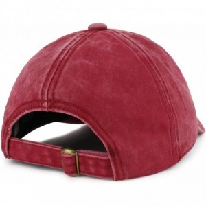Baseball Caps Cat Mom Text Embroidered Washed Cotton Baseball Cap - Burgundy - CP18D6D563H $16.18