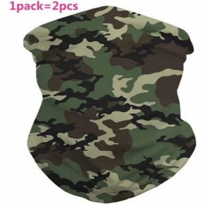 Balaclavas 2 Pcs Face Bandanas Mens Womens Headband Shield Scarf Neck Gaiters - Color S - C2198NU7306 $12.92