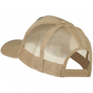 Baseball Caps New York State Police Patched Mesh Back Cap - Khaki - CR11ND58HTR $21.29