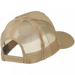 Baseball Caps New York State Police Patched Mesh Back Cap - Khaki - CR11ND58HTR $21.29