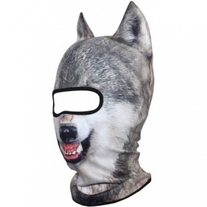 Balaclavas 3D Animal Neck Gaiter Warmer Windproof Full Face Mask Scarf for Ski Halloween Costume - 0wolf - CW18I4UW7DE $35.08
