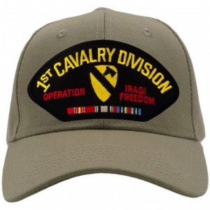 Baseball Caps First Cavalry Division - Operation Iraqi Freedom Hat/Ballcap Adjustable One Size Fits Most - Tan/Khaki - CM18TT...