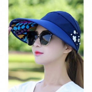 Sun Hats Sun Hats Wide Brim Anti-UV Visor Hats Sunscreen Beach Cap - 2 - CQ1847NOA94 $10.85