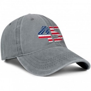 Baseball Caps Baseball Cap Trump 45 Squared 2020 Second Presidential Term Snapbacks Truker Unisex Adjustable Cowboy Hat - Gre...