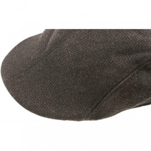 Baseball Caps Classic Herringbone Newsboy Hunting Headwear - Blake&coffee - CT12NER7APD $11.82