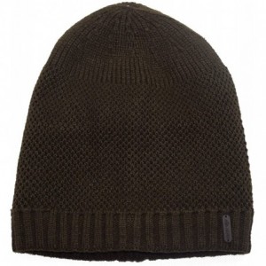 Skullies & Beanies Mens Winter Thick Knit Skull Hats Beanies Caps - Coffee - C51860LO369 $10.31