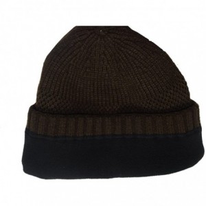 Skullies & Beanies Mens Winter Thick Knit Skull Hats Beanies Caps - Coffee - C51860LO369 $10.31