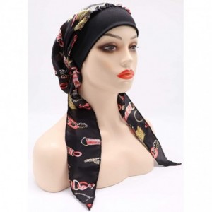 Skullies & Beanies Chemo Cancer Head Scarf Hat Cap Tie Dye Pre-Tied Hair Cover Headscarf Wrap Turban Headwear - CH198N00HDG $...