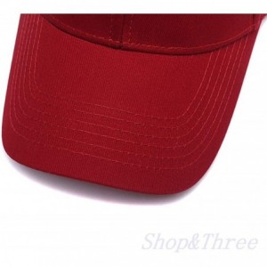 Baseball Caps Custom Embroidered Baseball Cap Personalized Snapback Mesh Hat Trucker Dad Hat - Wine - CD18HLLZKXS $13.43